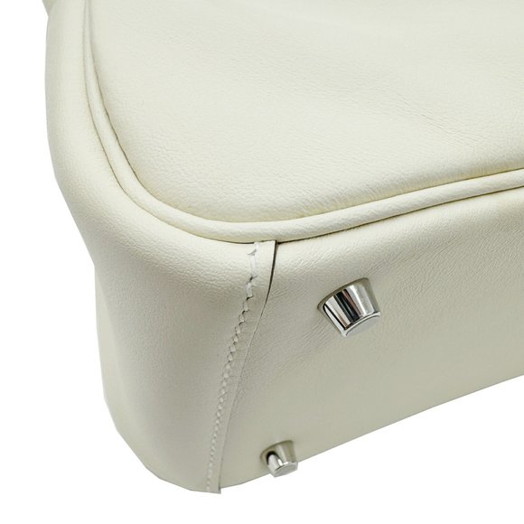 Hermes Lindy Verso Swift Nata Sesame B Stamp 2way Ivory MINI Handbag Shoulder... - Picture 6 of 16